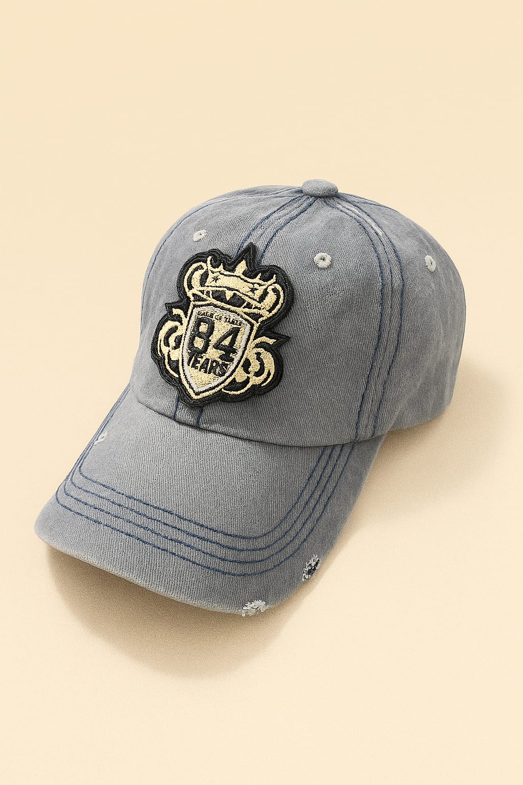 84 Years Embroidered Baseball Cap 84 Years Embroidered Baseball Cap Gray for 1 KD in Kuwait
