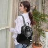 Modern Stylish Black Leather Backpack for 1 KD in Kuwait