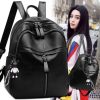 Stylish Black Leather Backpack for 1 KD in Kuwait