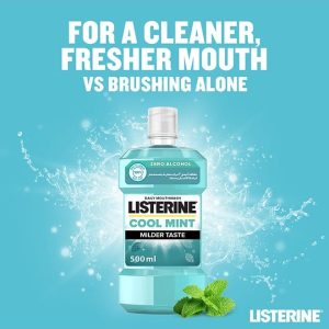 Listerine Cool Mint Zero Alcohol Mouthwash – 250ml