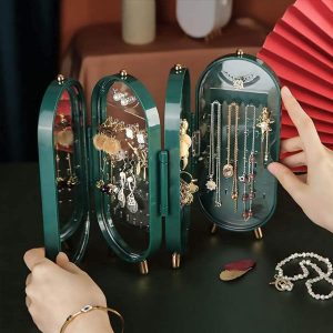 Foldable Transparent Jewelry Organizer Box