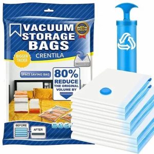 5 pcs Vacuum Storage Bags with Hand Pump