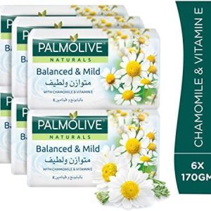 Palmolive Naturals Balanced & Mild Soap – Pack of 6 (120g Each)