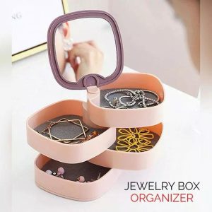 Jewelry Box Organizer with Mirror