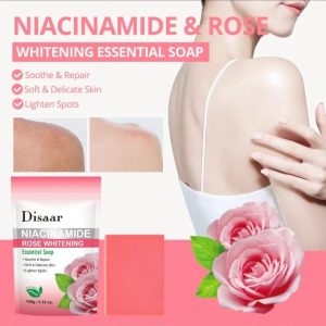 Disaar Niacinamide & Rose Whitening Essential Soap – 100g