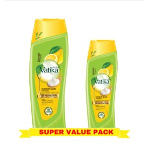 Vatika Lemon Dandruff Guard Shampoo – 400ml + 200ml FREE 🍋✨