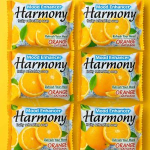 6 Pieces Harmony Fruity Refreshing Soap – Orange Satsuma