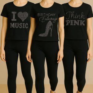 Rhinestone Graphic Cord Set