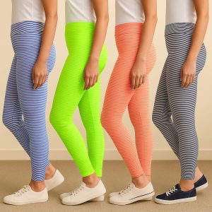 Striped Ladies Leggings – 2 Pcs Set