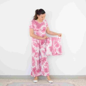 Women’s 3 Pcs Tie-Dye Pajama Set