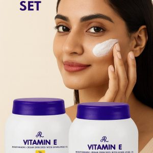 Vitamin E Moisturising Cream with Sunflower Oil – 2 Piece Set