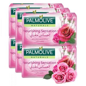 Palmolive Naturals Nourishing Sensation Soap with Milk & Rose Petals – Pack of 6