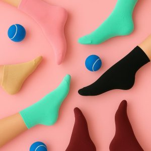 3 Pairs Assorted Vibrant Solid Color Crew Socks