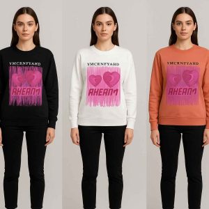 Heart Graphic Casual Sweatshirt for Women