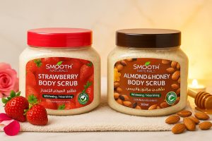 Buy Smooth Naturals Whitening & Nourishing Body Scrub – Set of 2 For 1 KD in kuwait