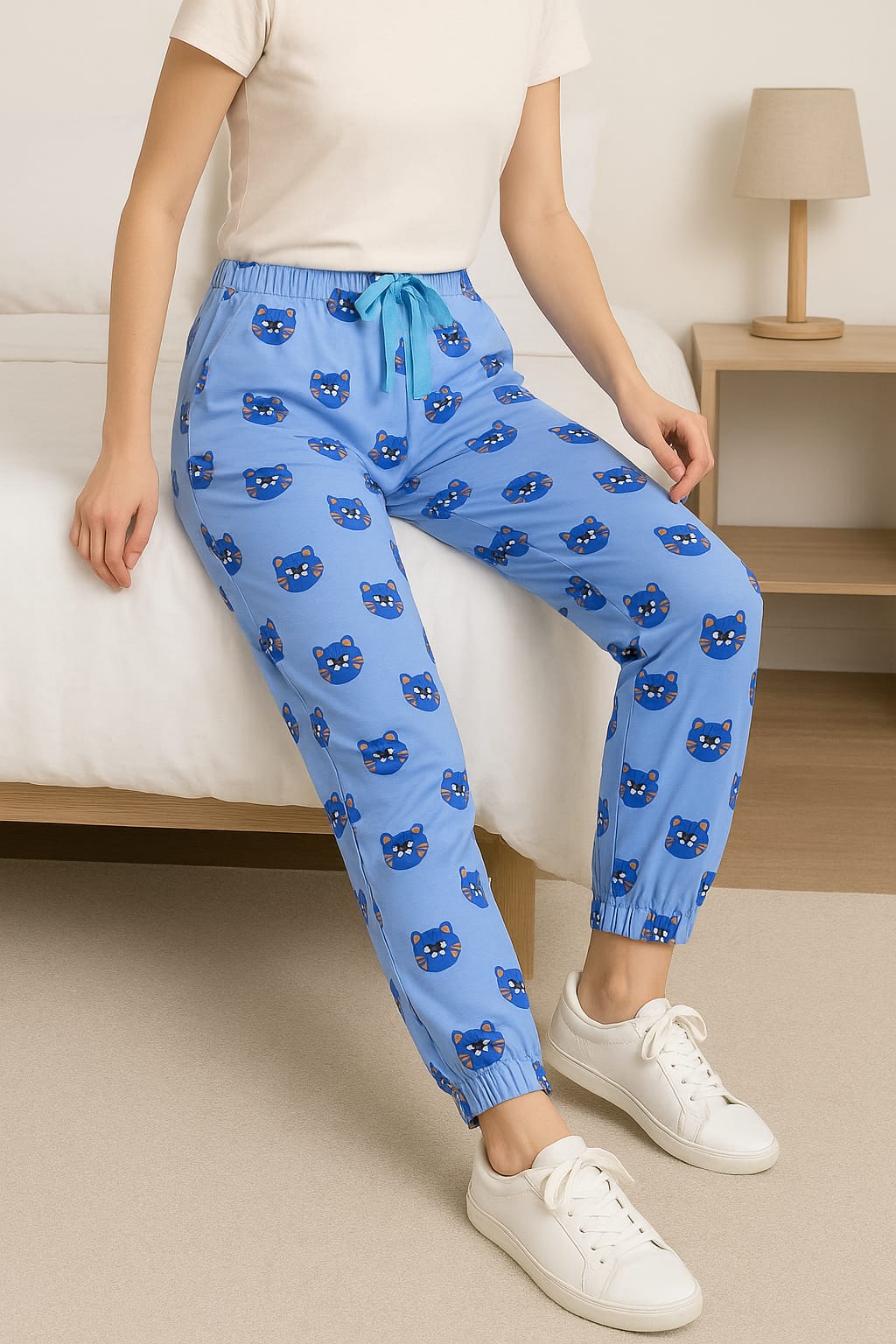 Buy Women's Soft Cotton Jogger Pants For 1KD in Kuwait