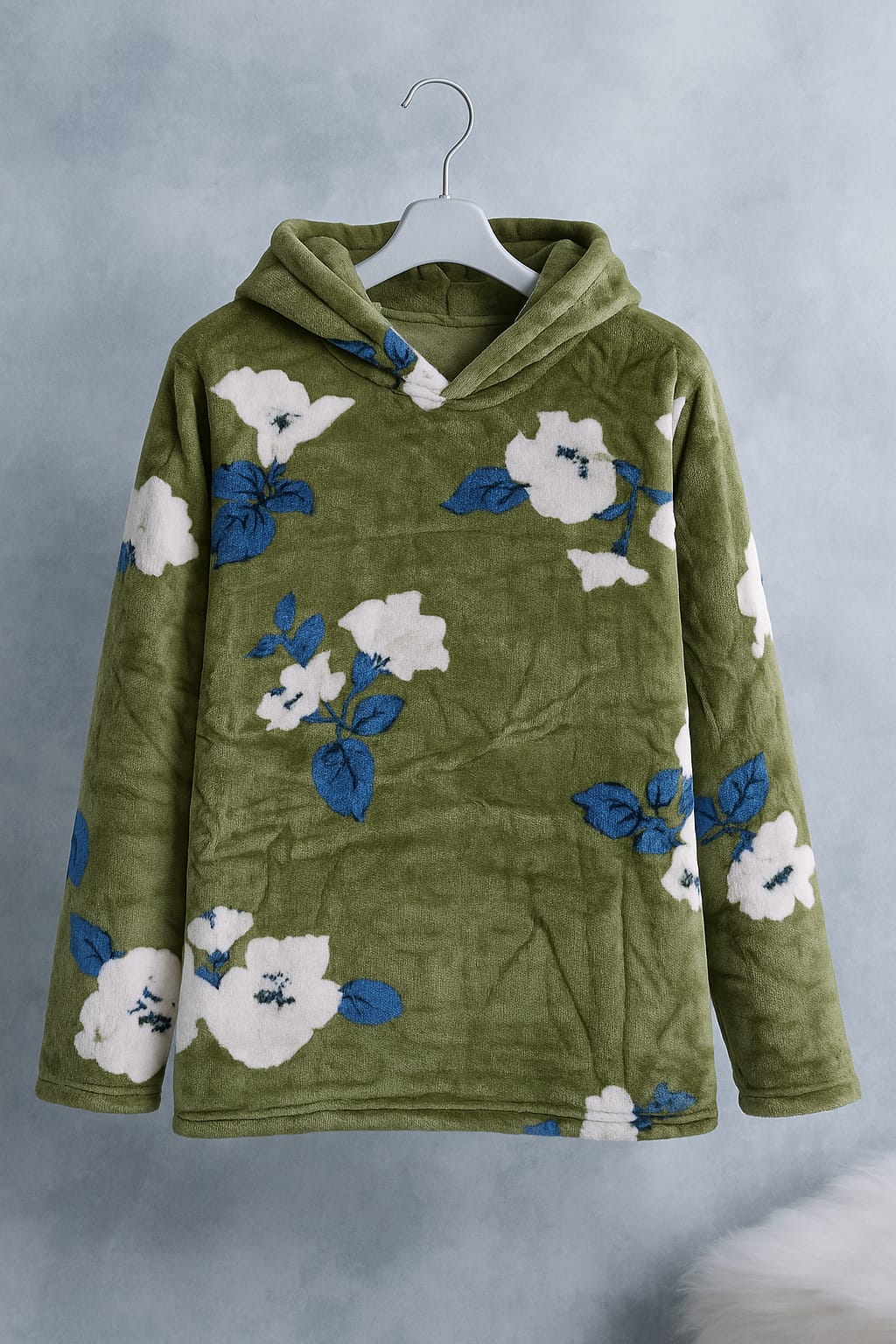 Order Ultra Soft Floral Hoodie Online For 1KD in Kuwait