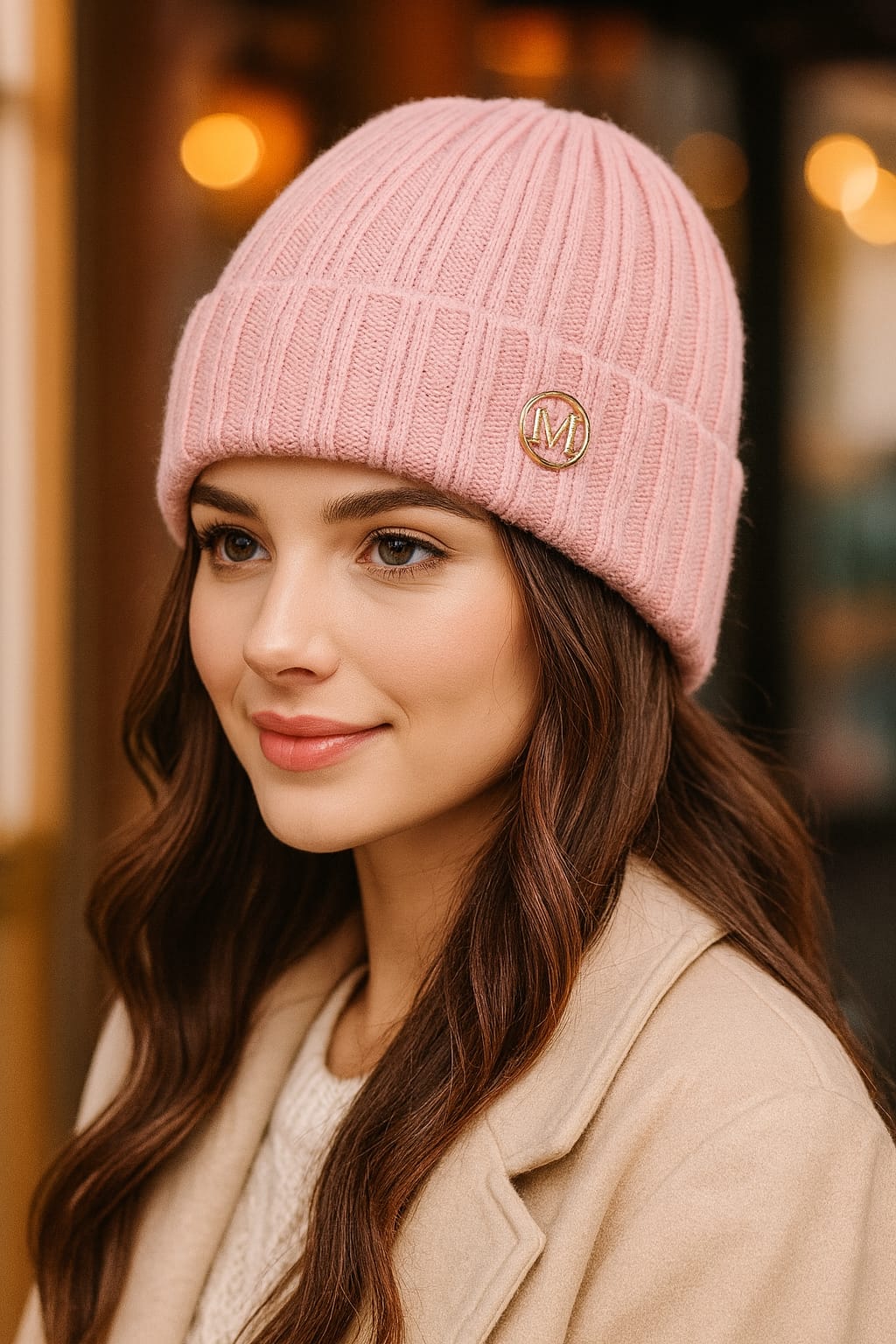 Buy Soft Touch Pink Winter Cap For 1KD in Kuwait