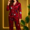 Luxury Satin Floral Night Suit Set Purchase Luxury Satin Pajama Suit For 1KD in Kuwait