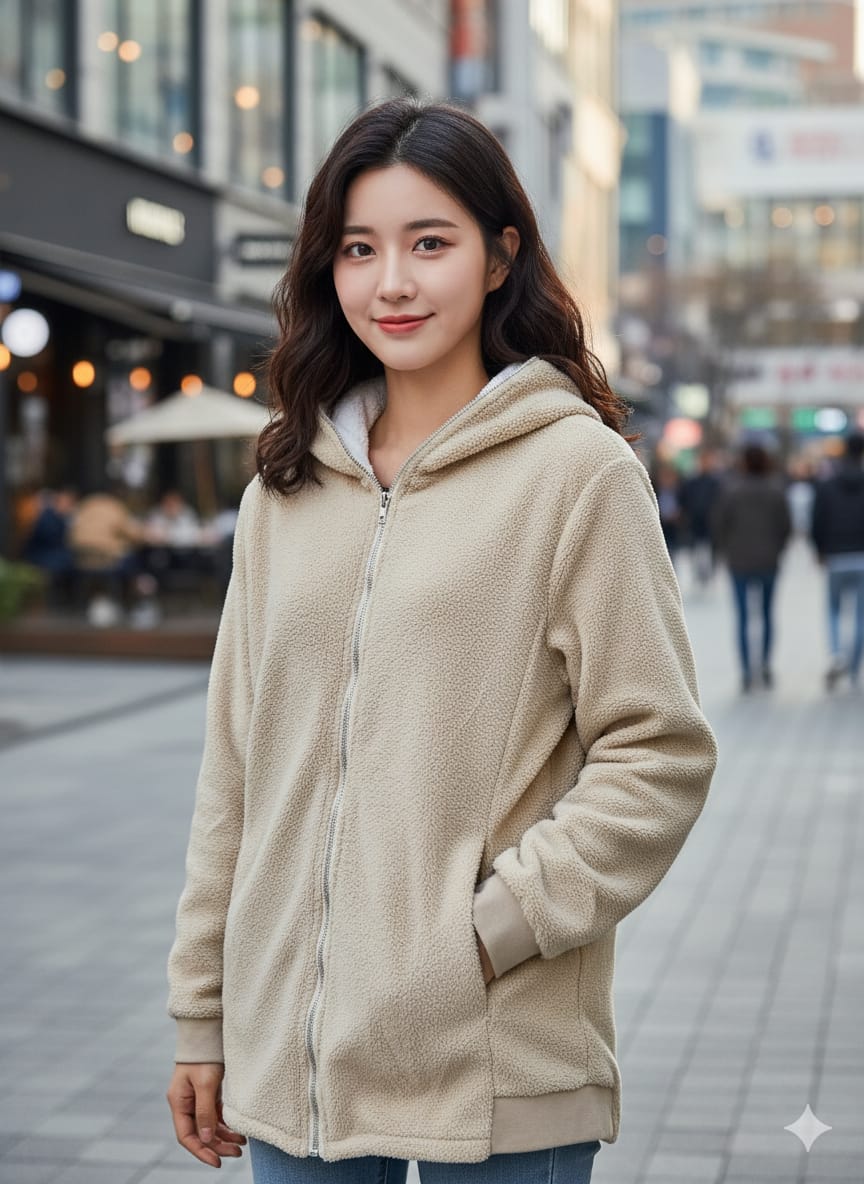 Buy Ultra-Soft Winter Fleece Zip Hoodie For 1KD in Kuwait