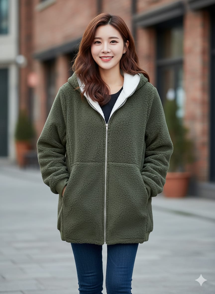 Shop Ultra-Soft Fleece Zip Jacket For 1KD in Kuwait