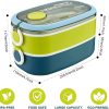 Premium Double-Layer Bento Lunch Box Buy Premium Double-Layer Bento Box For 1KD in Kuwait