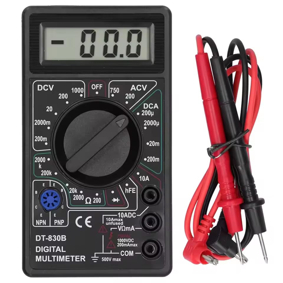DT-830B Digital Multimeter – Multi-Function AC/DC Voltage, Current, Resistance Tester Order AC/DC Voltage Multimeter Online For 1KD in Kuwait
