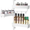 360° Adjustable Multipurpose Corner Storage Rack – Kitchen & Bathroom Organizer with Hooks Shop Multipurpose Corner Shelf with Hooks For 1KD in Kuwait