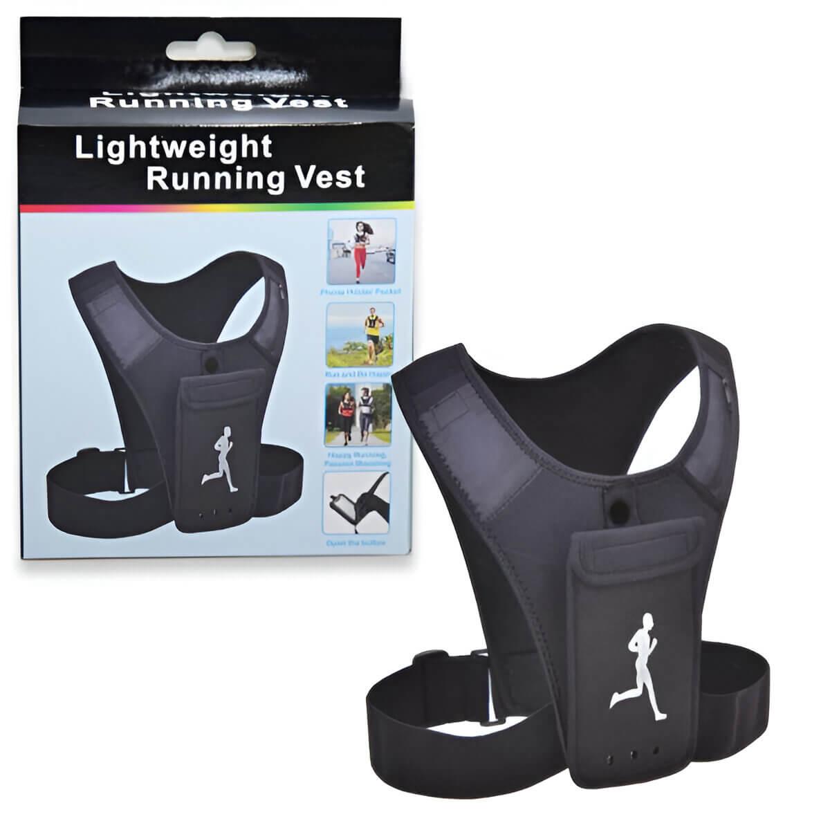 Lightweight Running Vest – Sports Orthotic Chest Support With Mobile Pocket Buy Lightweight Running Vest with Pocket For 1KD in Kuwait