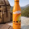 Get Beige Stainless Steel Water Bottle For 1KD in Kuwait
