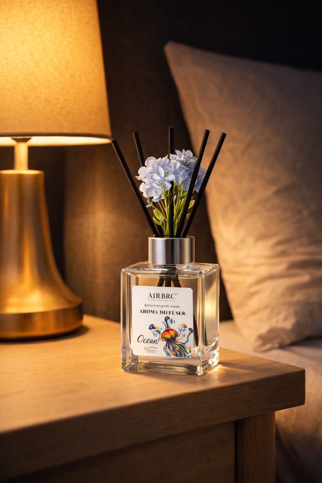 AIRBRC Ocean Breeze Aroma Reed Diffuser – 120ml Order 120ml Aroma Reed Diffuser Online For 1KD in Kuwait