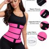 Women’s Double Belt Sauna Waist Trainer Corset – Zipper & Velcro Slimming Shapewear Order Double Belt Waist Trainer Shapewear For 1KD in Kuwait