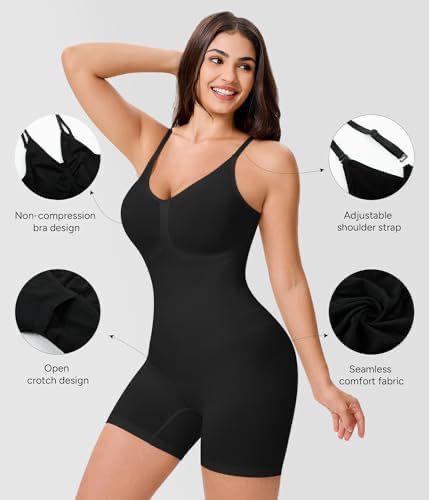 Women’s Seamless Full-Body Shapewear Bodysuit – Built-In Bra, Adjustable Straps Buy Women's Seamless Shapewear Bodysuit For 1KD in Kuwait