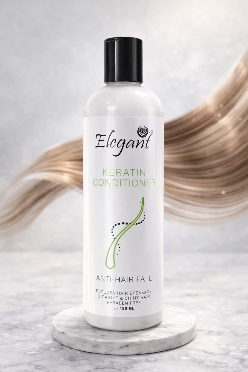 Elegant Coconut Milk Moisturizing Conditioner (480 ml) Shop Elegant Keratin Hair Conditioner For 1KD in Kuwait