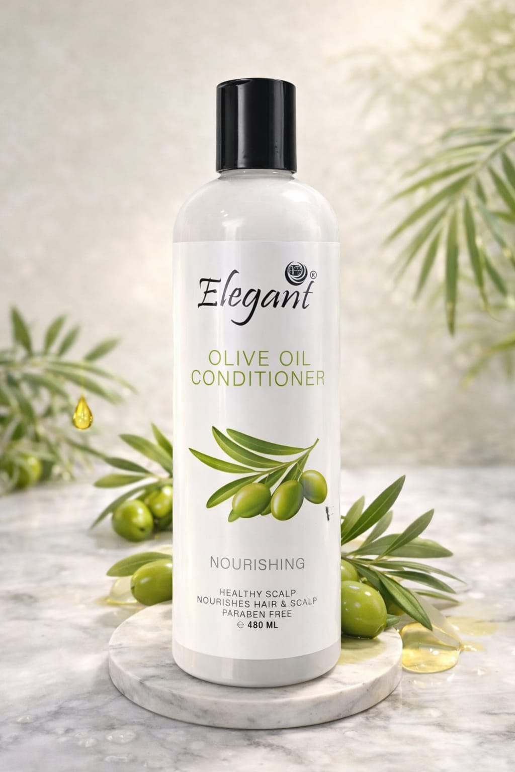 Elegant Coconut Milk Moisturizing Conditioner (480 ml) Order Elegant Olive Oil Moisturizing Conditioner For 1KD in Kuwait