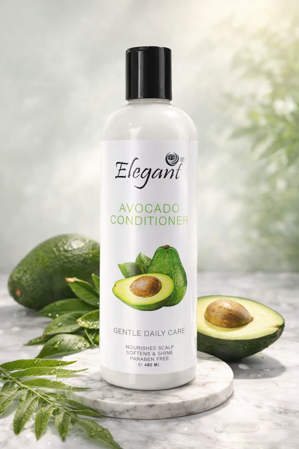 Elegant Coconut Milk Moisturizing Conditioner (480 ml) Get Elegant Avocado Moisturizing Conditioner Now For 1KD in Kuwait