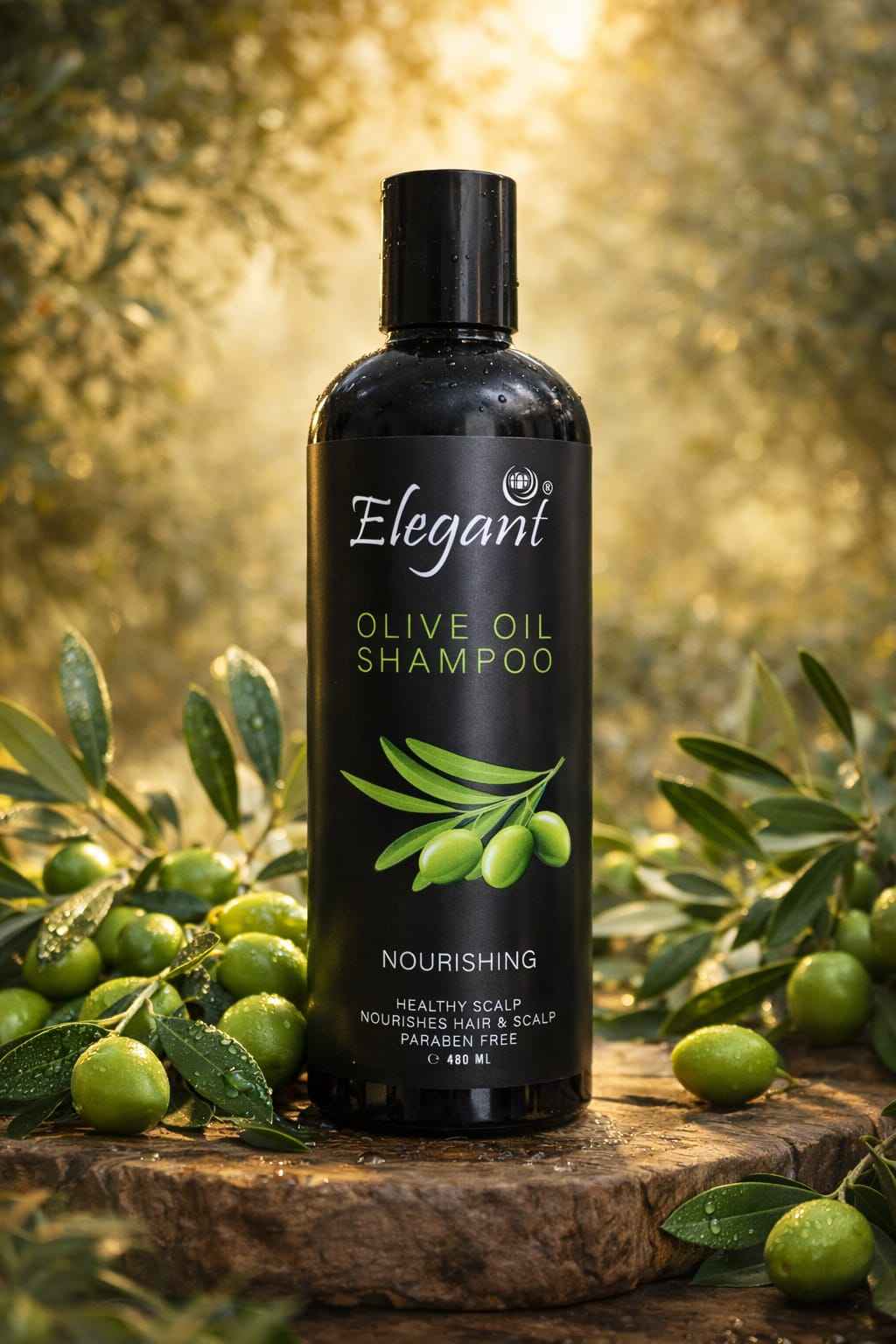 Elegant Gentle Daily Shampoo (480 ml) Get Elegant Olive Oil Gentle Shampoo For 1KD in Kuwait