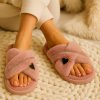 Shop Pink Heart Charm Slippers Online For 1KD in Kuwait