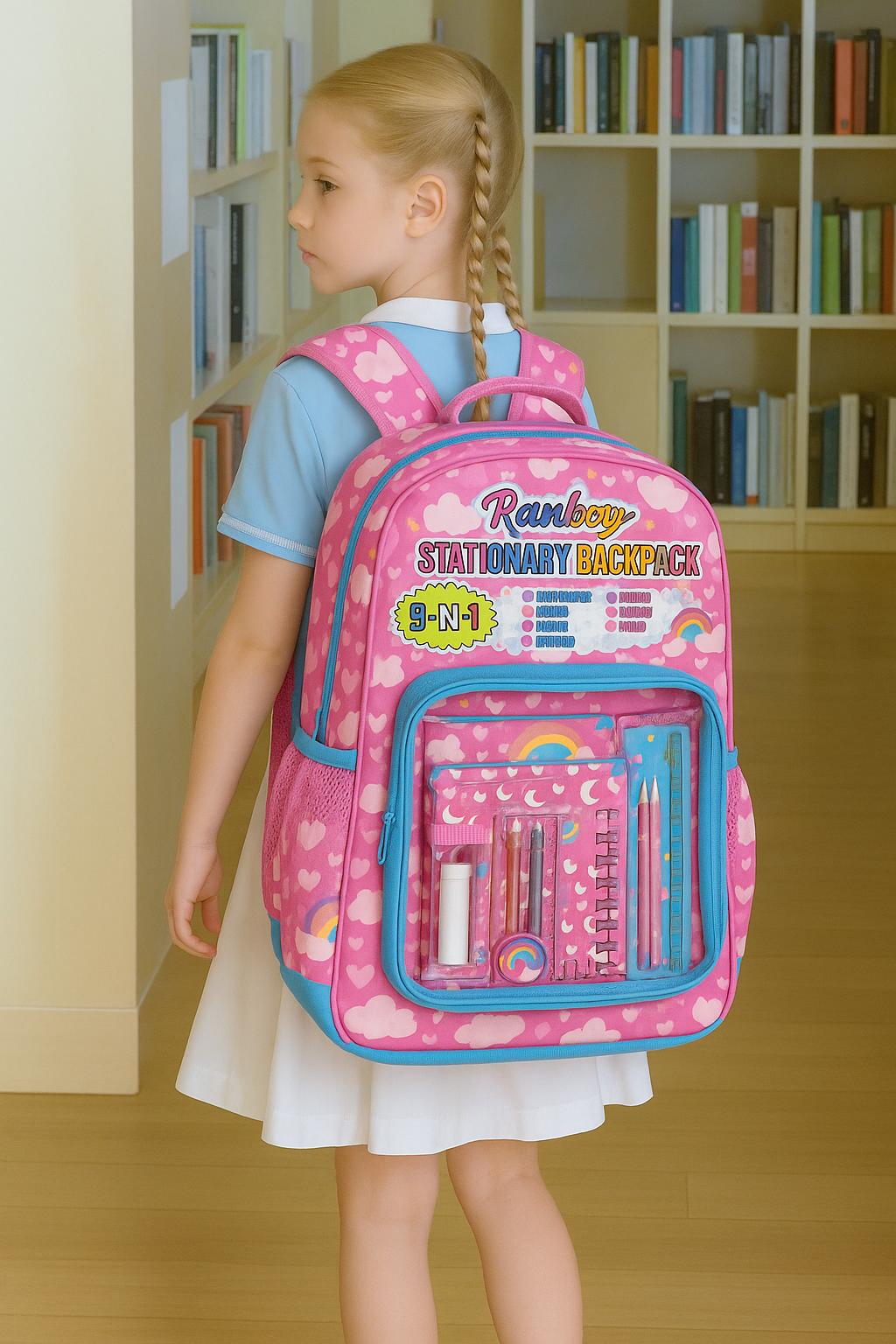Order Kids Stationery School Bag Set For 1KD in Kuwait