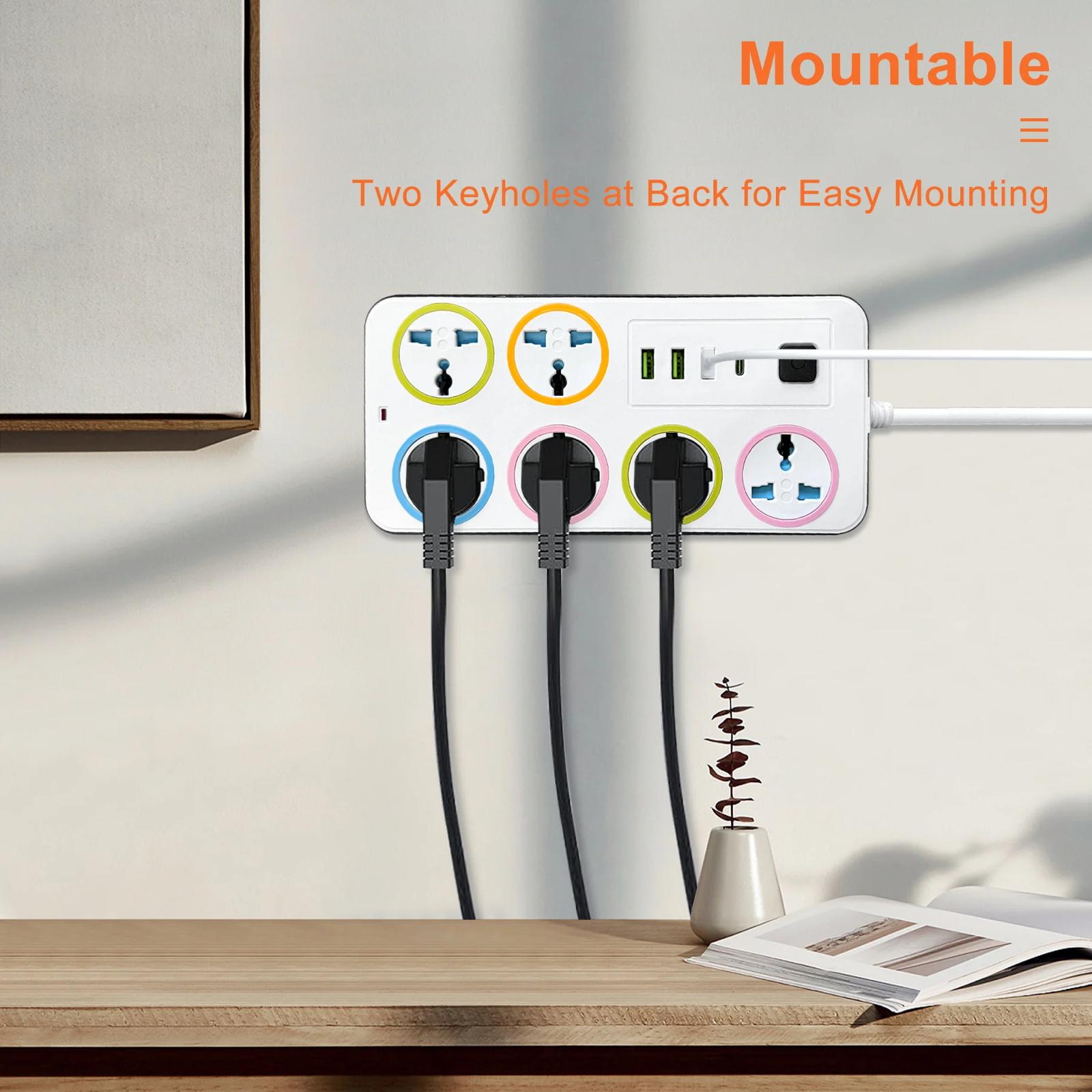 Power Extension Wire with USB Charging Ports Shop Power Extension Cord with USB Charger For 1KD in Kuwait