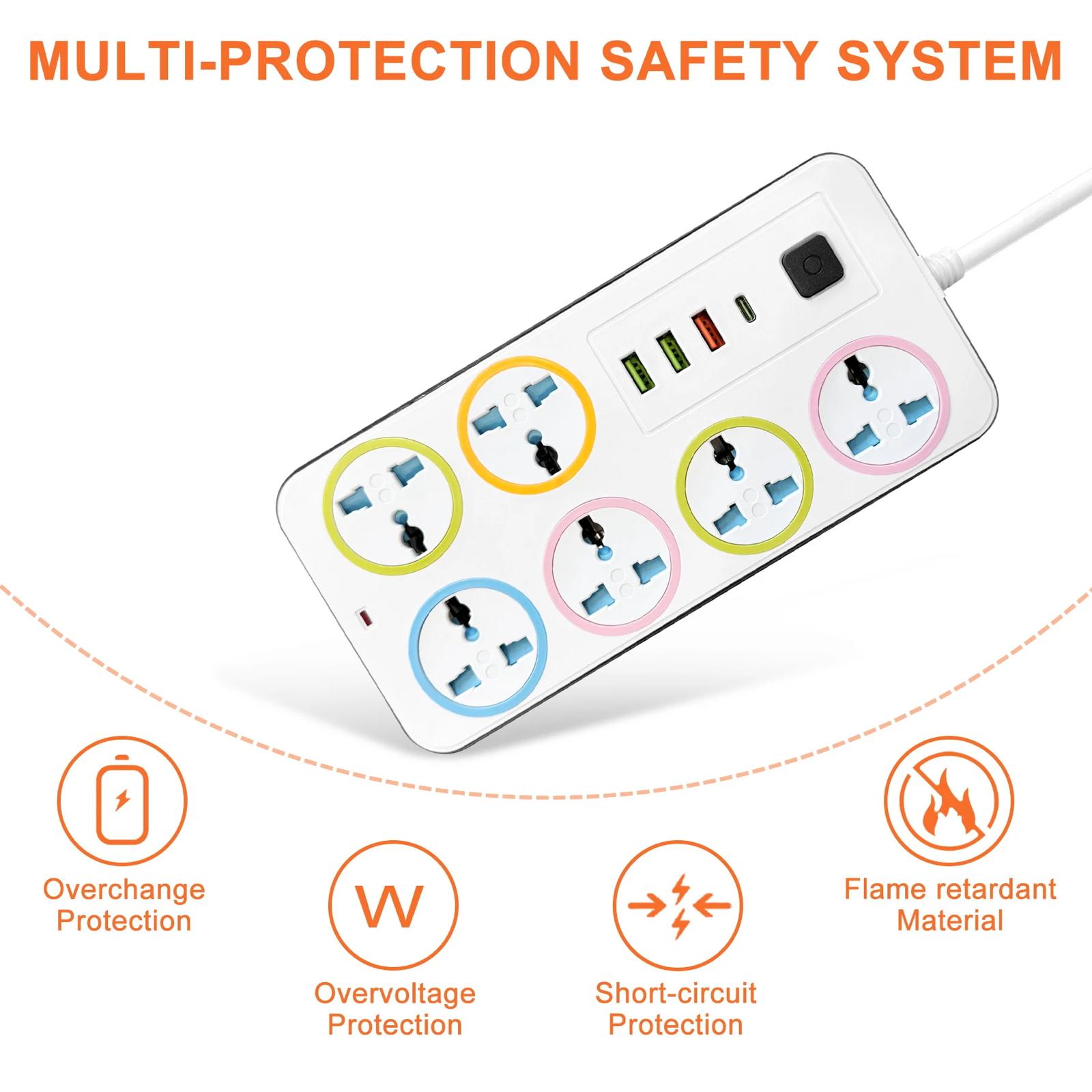 Power Extension Wire with USB Charging Ports Buy Power Extension Wire with USB Ports For 1KD in Kuwait