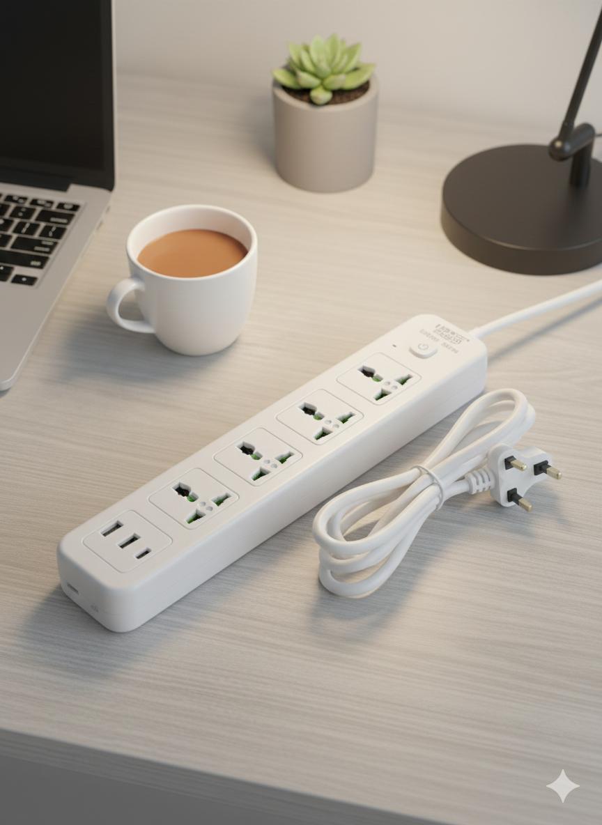Buy Power Extension Wire with USB Ports For 1KD in Kuwait