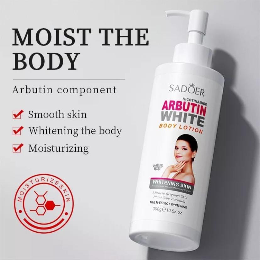 SADOER Arbutin White Moisturizing Body Lotion (300 g) Best SADOER Arbutin White Moisturizing Lotion For 1KD in Kuwait