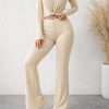 Order Beige Ribbed Co-Ord Set Online For 1KD in Kuwait