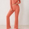 Shop Pink Ribbed Elegance Co-Ord Set For 1KD in Kuwait