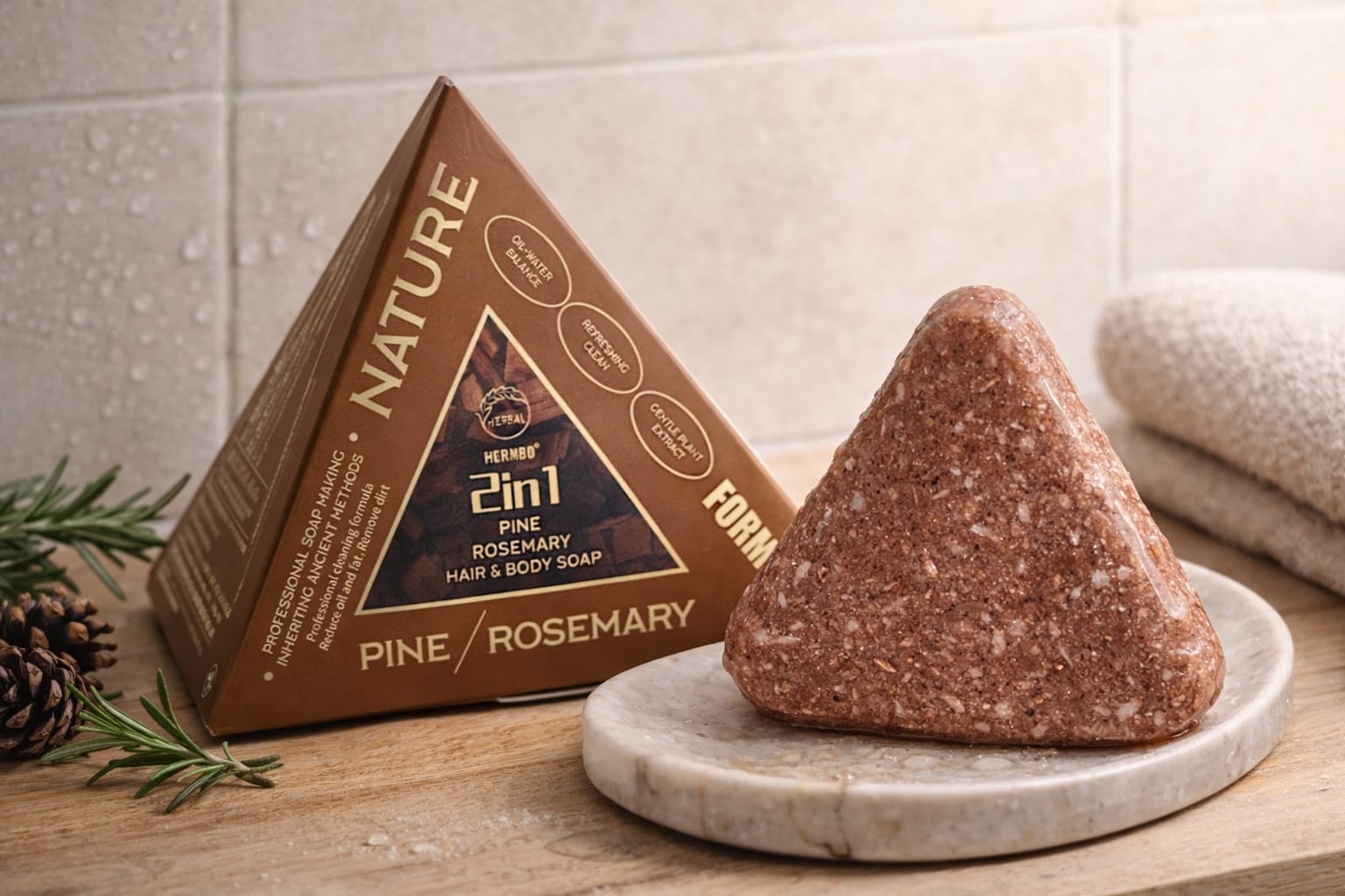 Nature Black Herbal 2-in-1 Soap for 1 KD in Kuwait