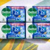 Dettol Soap Mega Saver Pack – 4 Pcs Buy Dettol Soap 4 Pack Online For 1KD in Kuwait