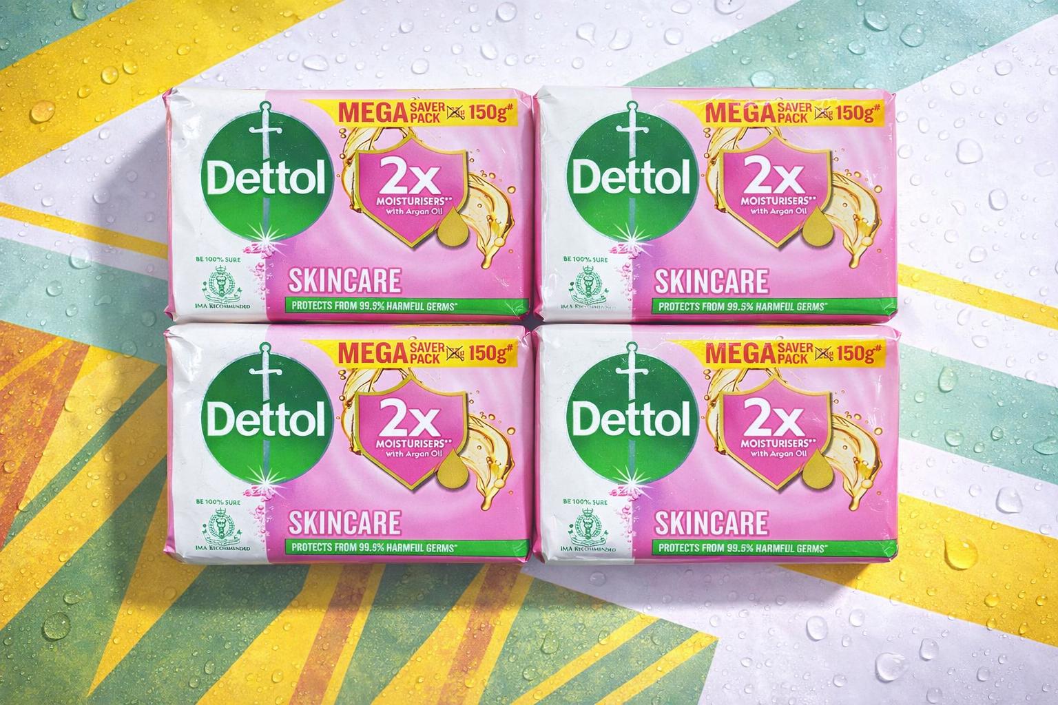 Dettol Soap Mega Saver Pack – 4 Pcs Order Dettol Mega Saver Soap Pack For 1KD in Kuwait