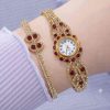 Stylish Royal Crystal Watch Bracelet Combo for 1 KD in Kuwait
