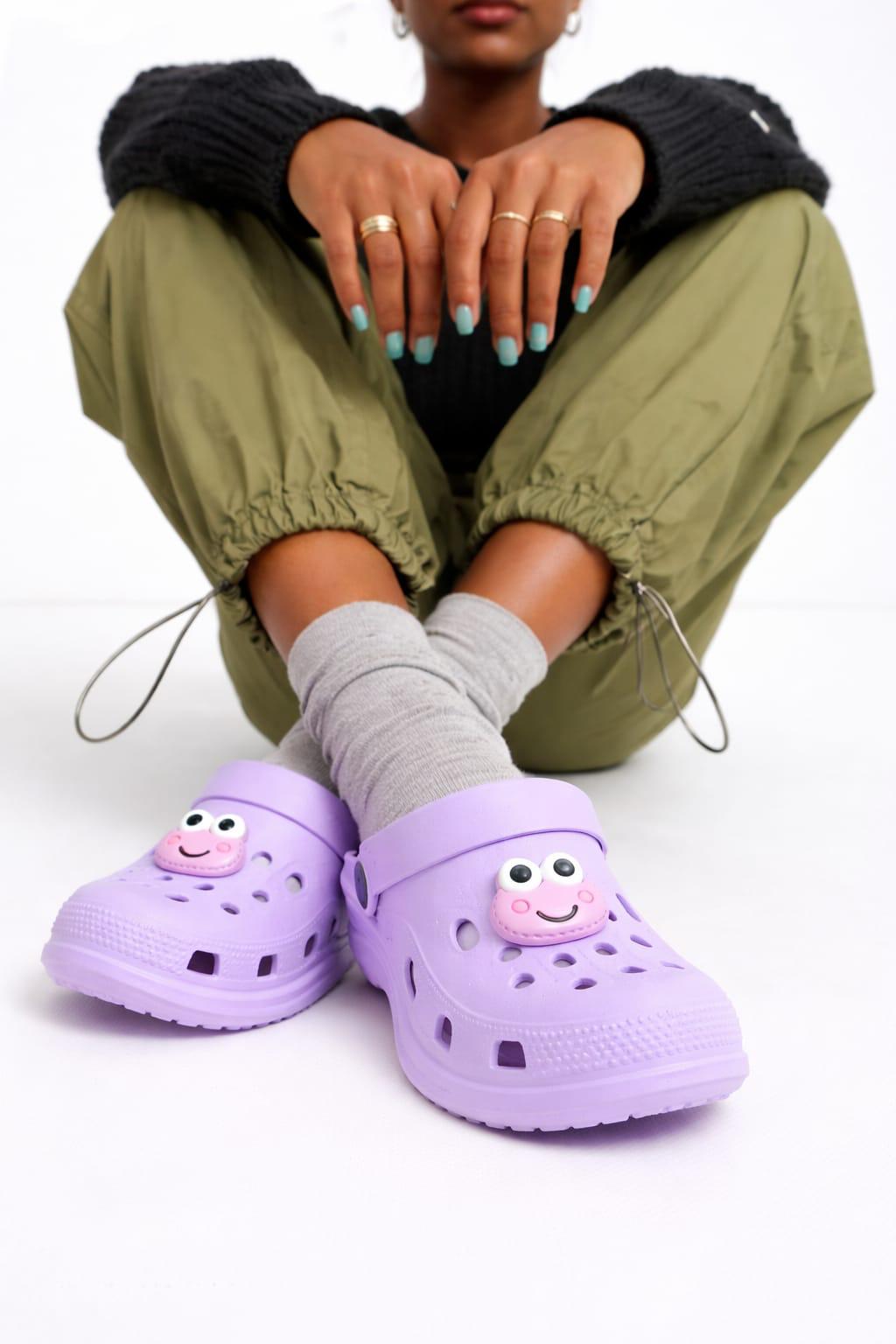 Happy Charm Comfort Clogs Purple for 1 KD in Kuwait